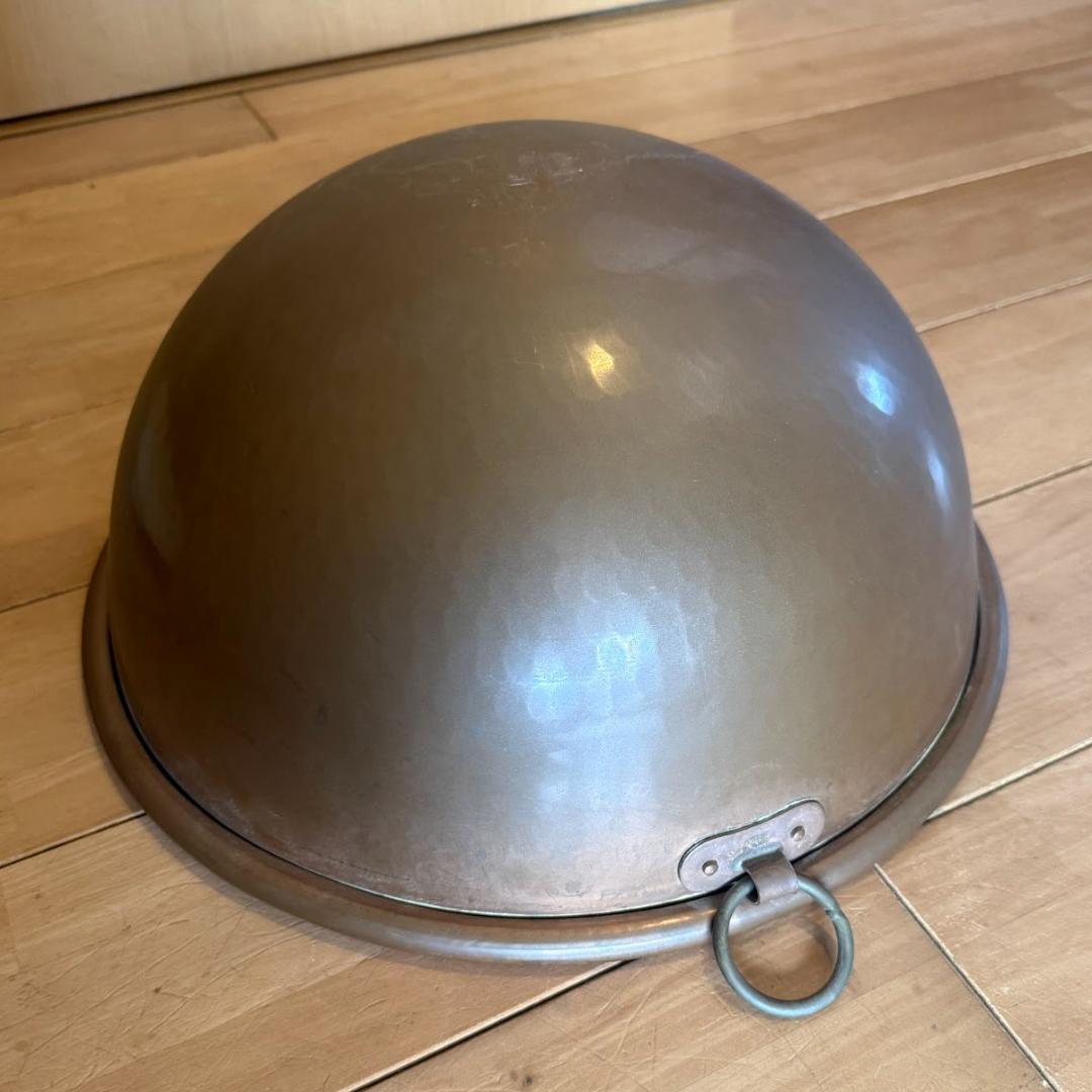 銅製 打ち出し加工ボウル 38cm フランス製 アンティーク