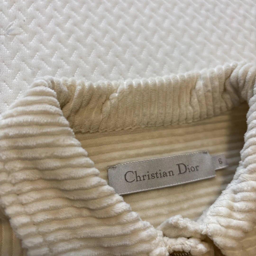 【美品】DIOR アイボリー コーデュロイ ワンピース ６（110） 長袖