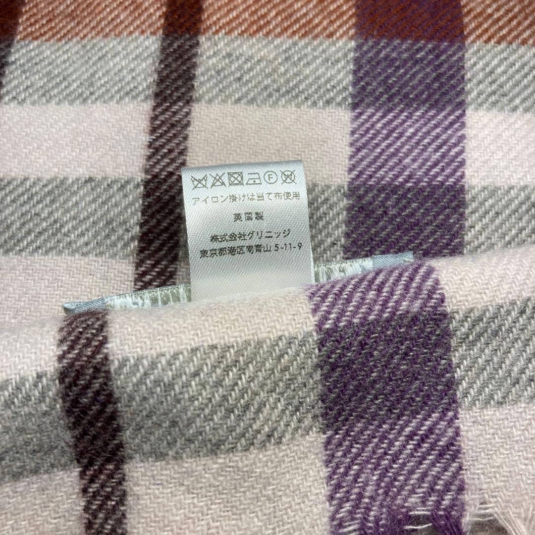 極美品 ジョシュアエリス カシミヤ100％ 中大判ストール ピンク 国内正規品