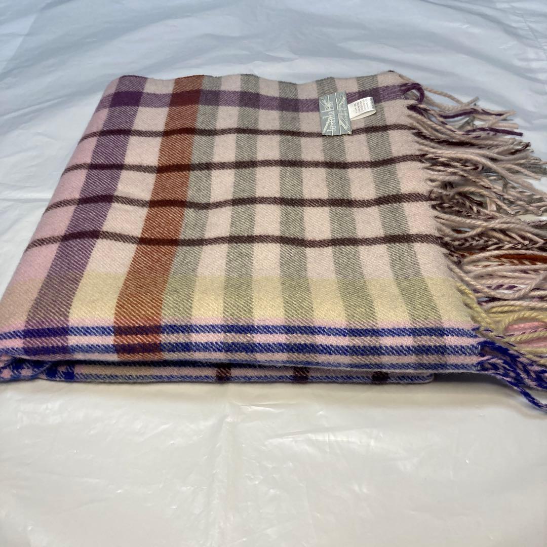 極美品 ジョシュアエリス カシミヤ100％ 中大判ストール ピンク 国内正規品