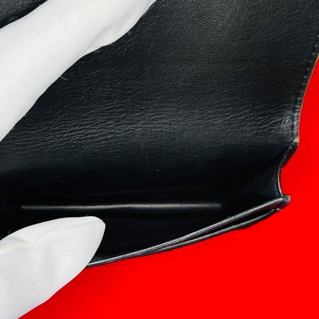 【美品】LOEWE ロエベ トライフォールド アナグラム ビジネスカードホルダー