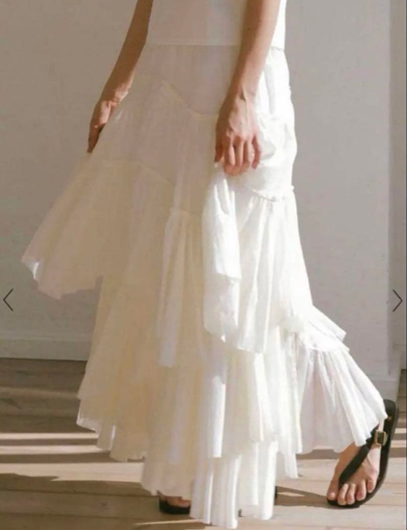 CASA FLINE カーサフライン　コットンティアードスカート