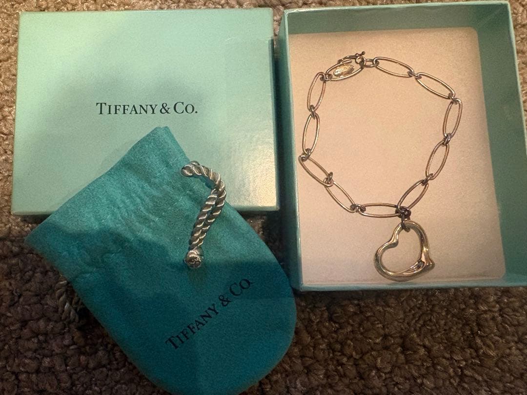 ティファニー　オープンハート　ブレスレットSv925