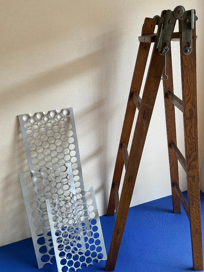 【最終値下げ/送料込】ヴィンテージ_ハシゴ_ラダー_木製_アンティーク 梯子