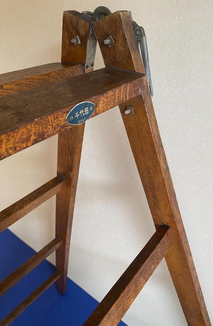 【最終値下げ/送料込】ヴィンテージ_ハシゴ_ラダー_木製_アンティーク 梯子