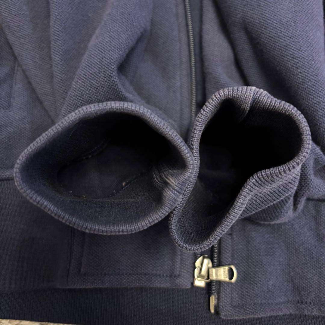 90sポロラルフローレン ネイビー ジップアップ スウェット アメリカ 国旗