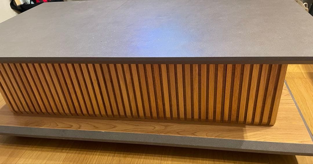 う*た様 和モダン 木製センターテーブル 幅55cm 奥行100cm