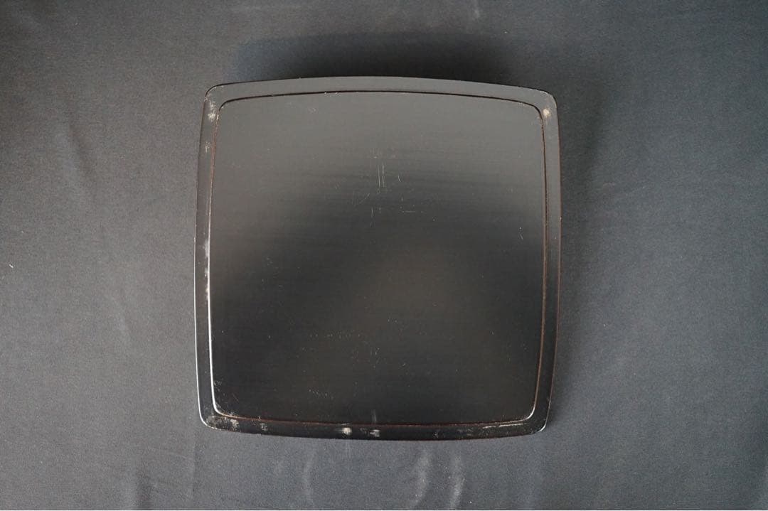 富田静山 萬暦写 赤絵 鉢 水指 共箱 塗蓋 茶道具 保証品