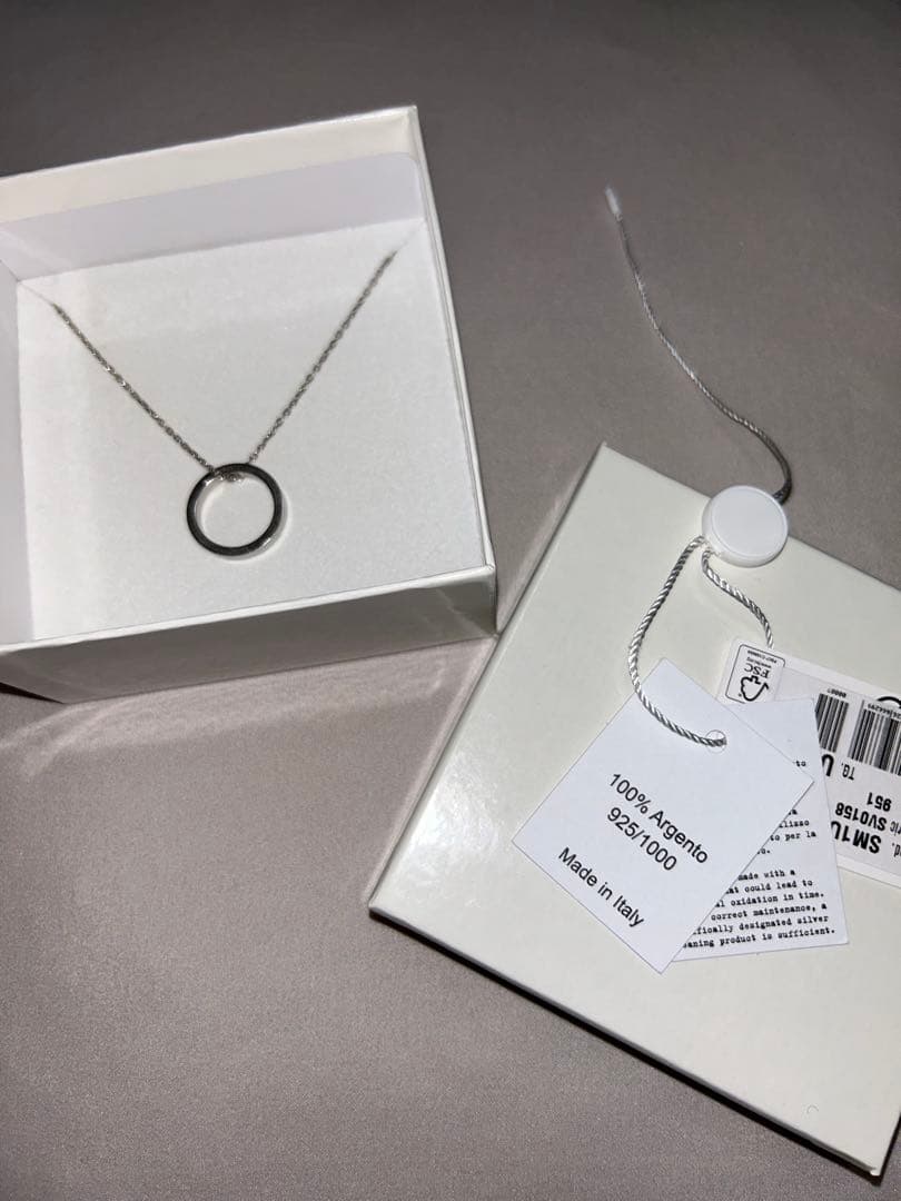 匿名配送新品 Maison Margiela ロゴペンダントリング ネックレス