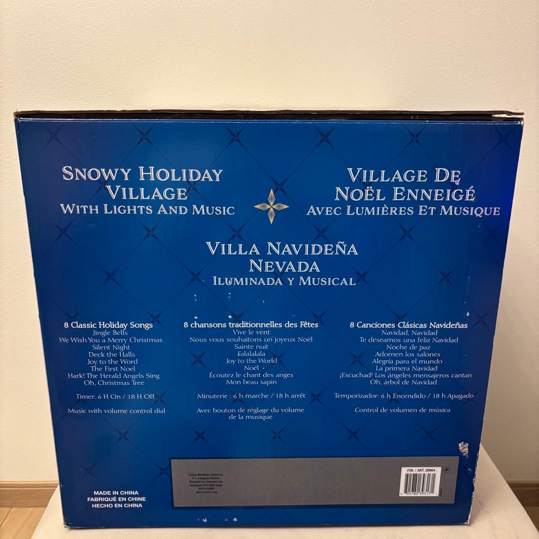 美品✨コストコ クリスマス オルゴール LED付き置物 音楽付き