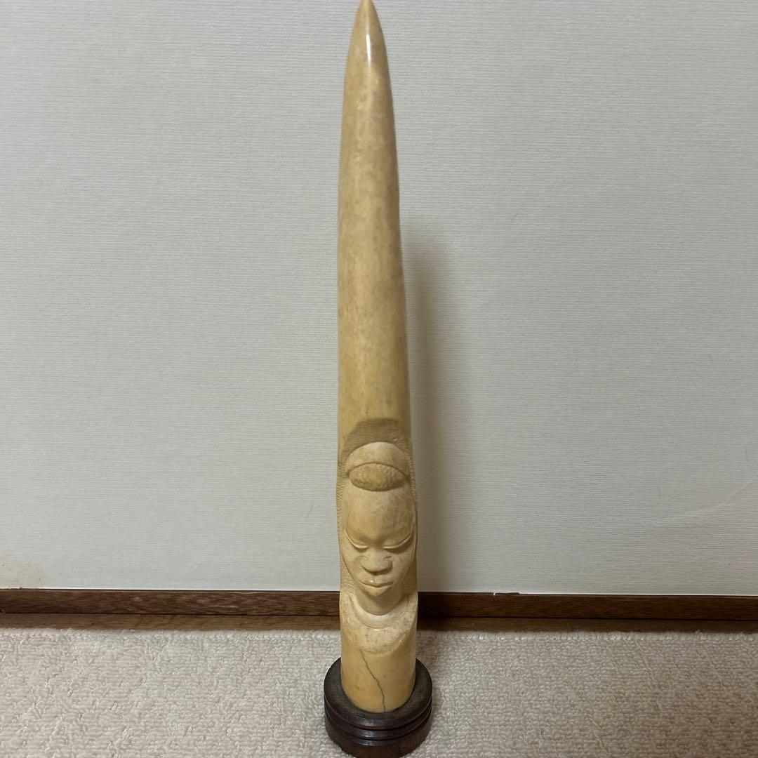 A*s様 象牙風彫刻 女性像　約40cm