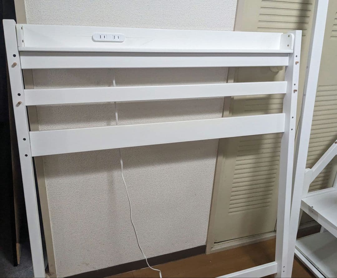 マロン様★天然木 白 ロフトベッド 二段ベッド 美品 関東地方限定