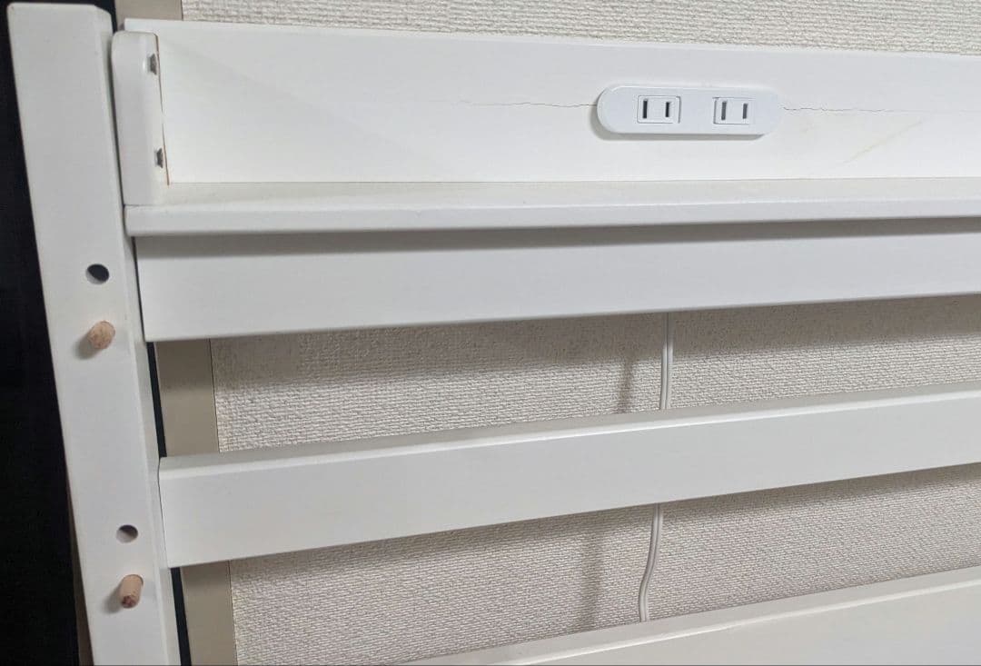 マロン様★天然木 白 ロフトベッド 二段ベッド 美品 関東地方限定