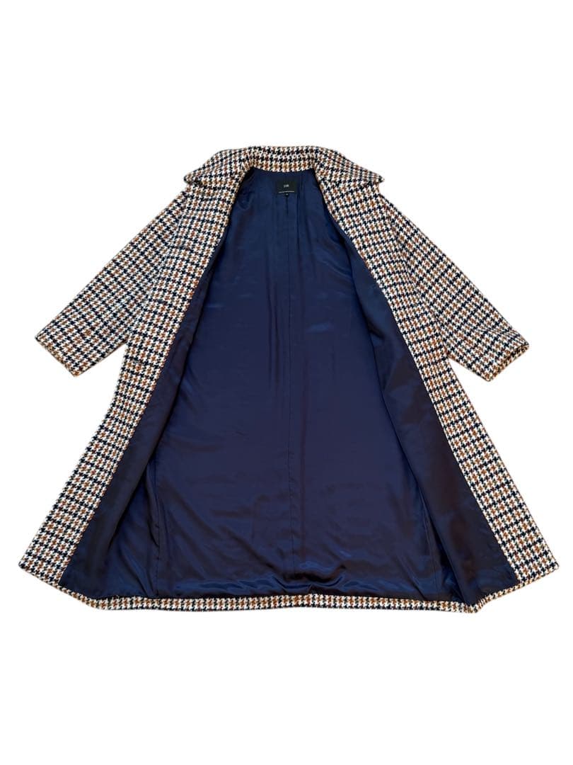 大きいサイズ♡希少♡23区♡ループヤーン チェック ツイード ロングコート