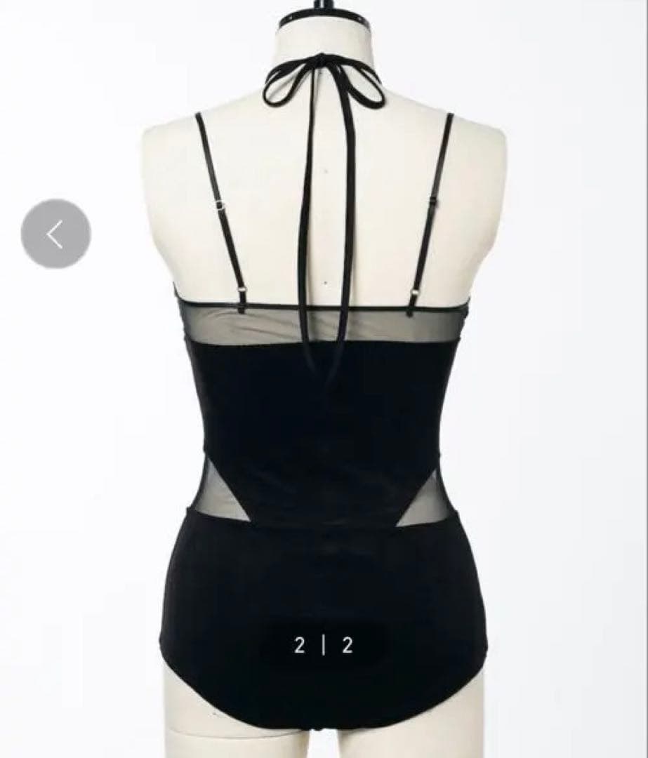 下着・アンダーウェア FETICO SHEER PANELED VELOUR BODYSUIT