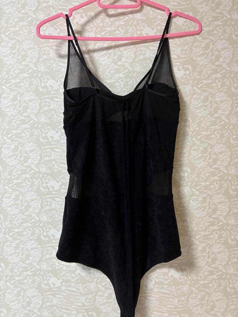 下着・アンダーウェア FETICO SHEER PANELED VELOUR BODYSUIT