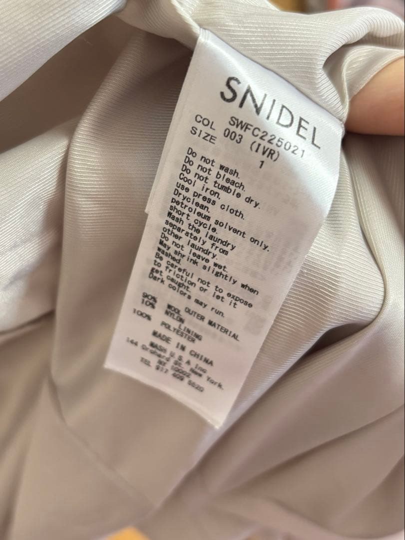 ⋈RaM♡*。゜ スナイデルSNIDEL ウエストフィットロングコート