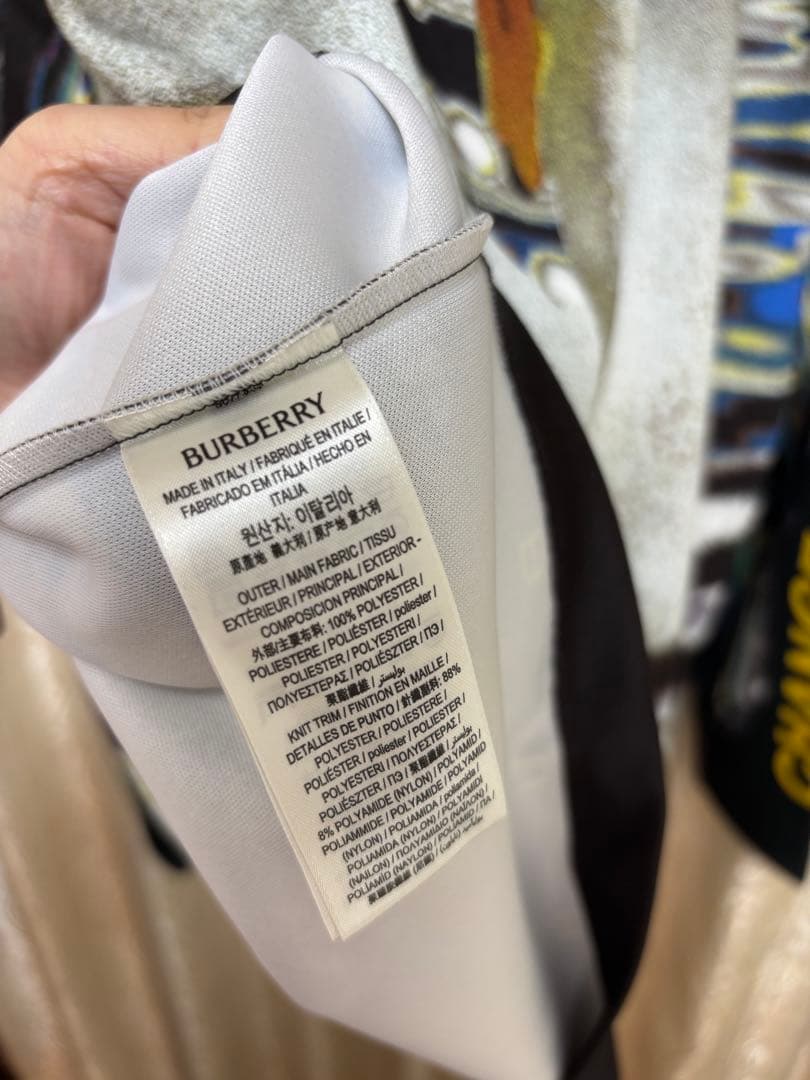 BURBERRY スワン プリント トップ　Lサイズ