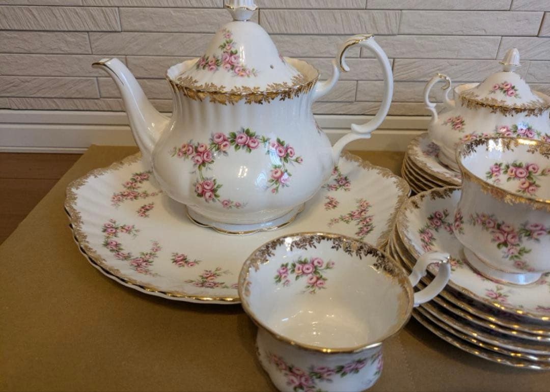 ロイヤルアルバート　  DIMITY ROSE セット