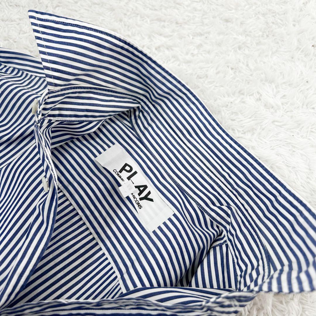 美品✨PLAY COMME des GARCONS 定番長袖ストライプシャツ　M