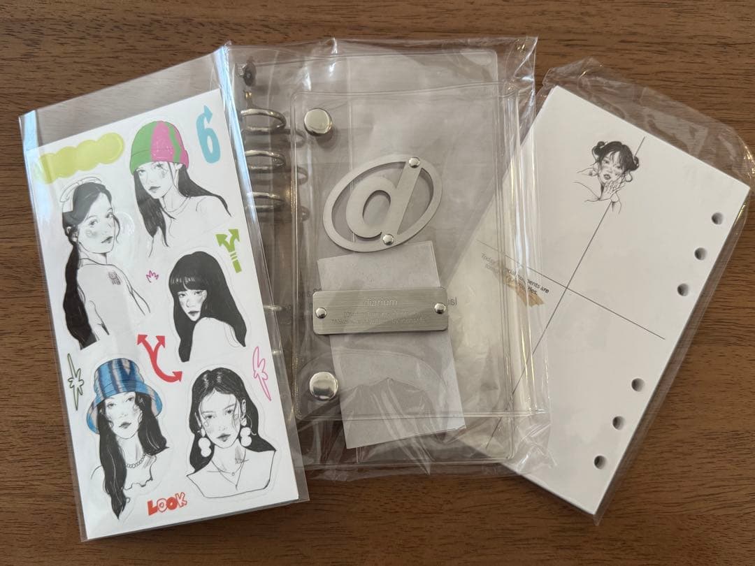 diarium A6 バインダー リフィル ステッカー 貯金 saving 韓国