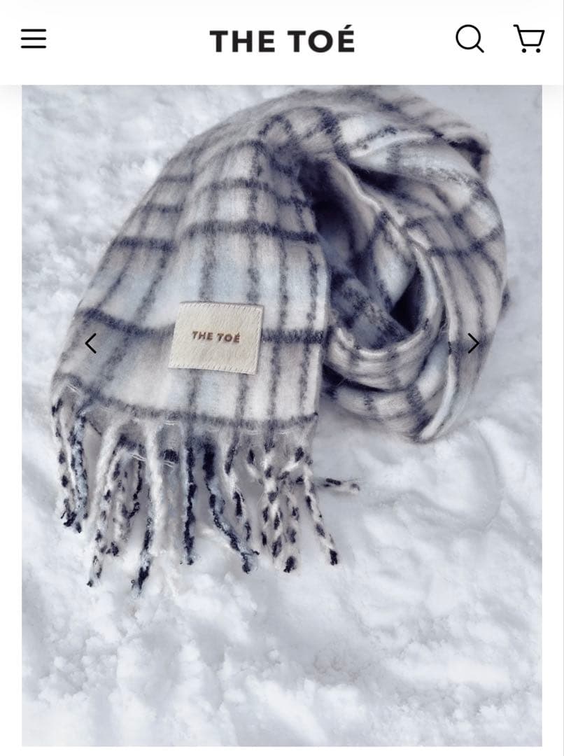 THE TOE チェック柄 マフラー