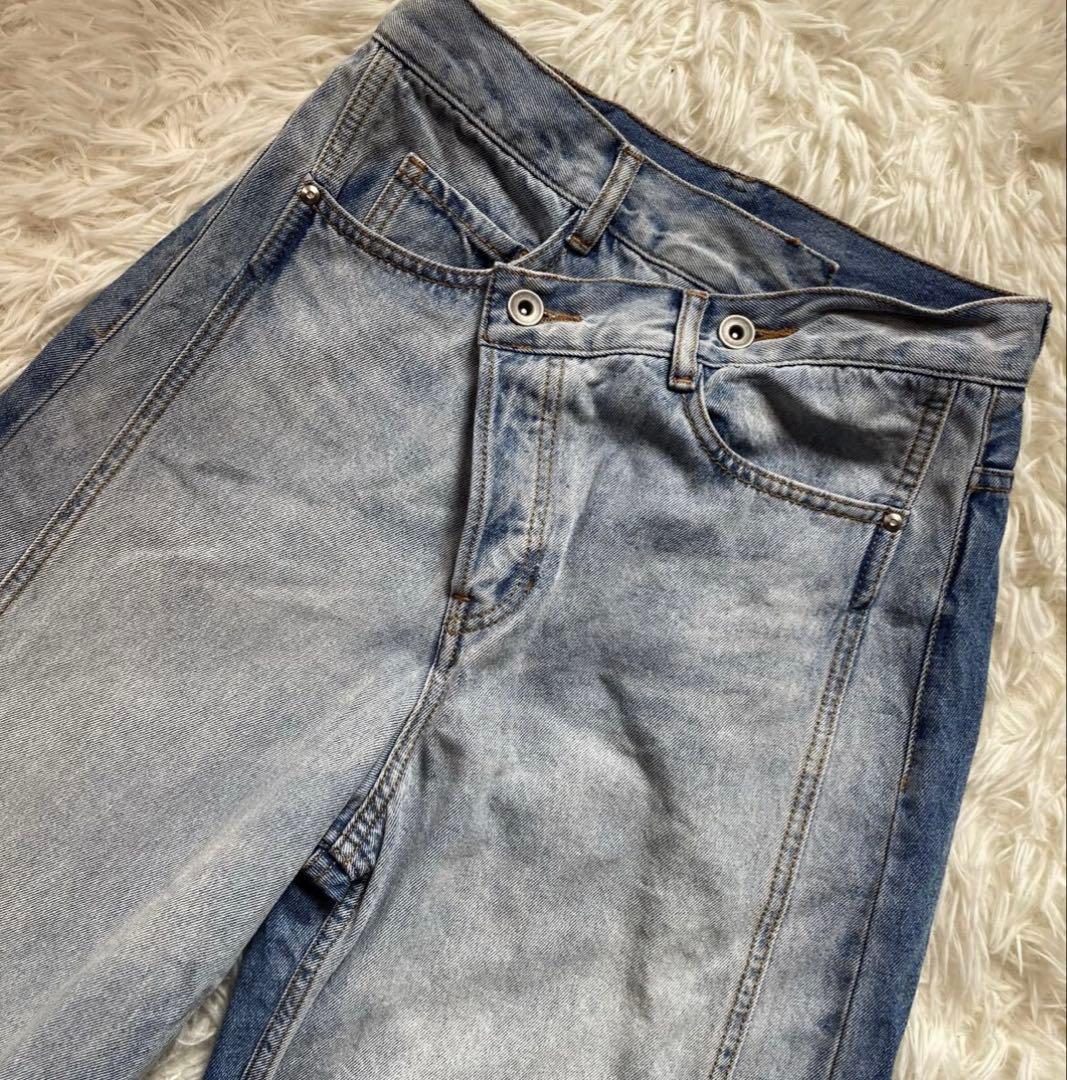 2024年3.3万　美品　グレースコンチネンタル　ラップワイドデニムパンツ