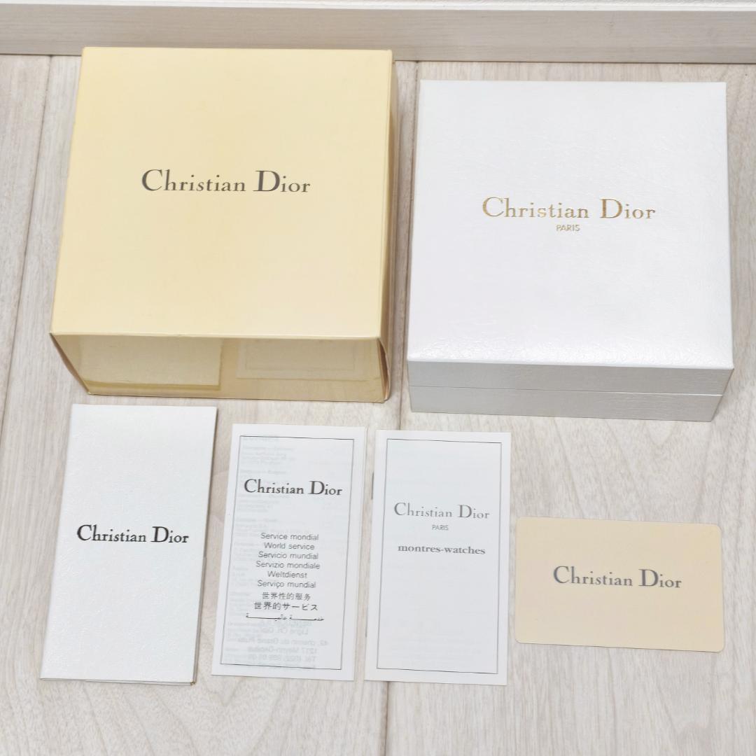 極美品 ディオール ラ・パリジェンヌ D60-109 QZ 白文字盤 新品電池