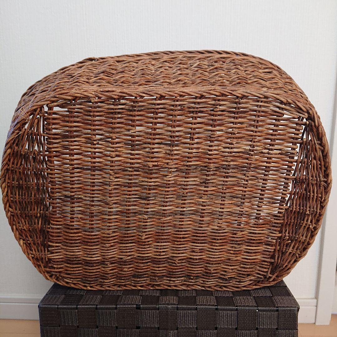 青森　あけび籠　あけび蔓細工　大籠　収納かご　脱衣かご　年代物　Vintage