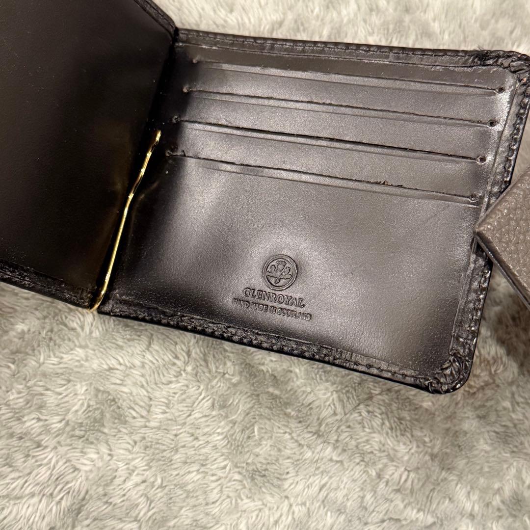 ⭐️極美品⭐️　グレンロイヤル　マネークリップ　定番モデル　二つ折り財布　黒