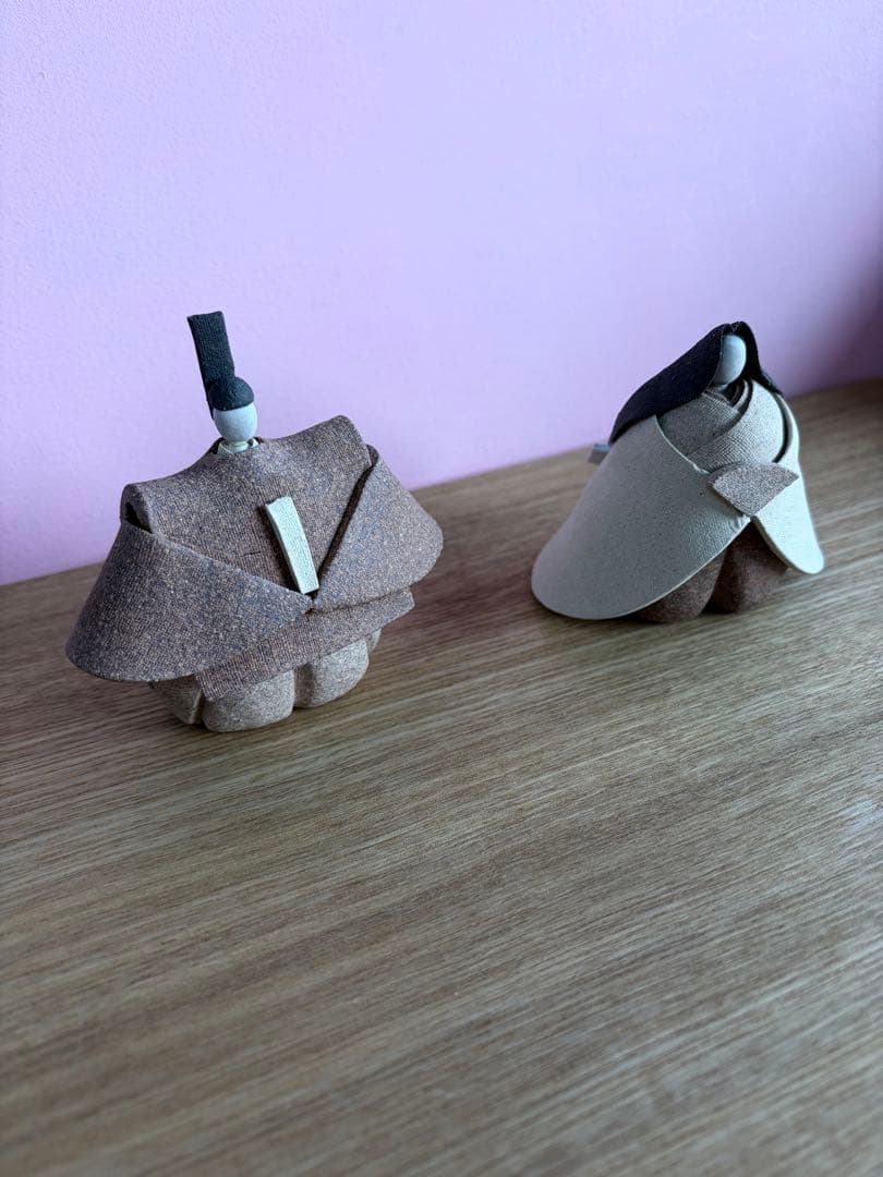 陶芸　永田みどり　陶土雛人形　陶雛　雛人形　大人のお雛様　初節句