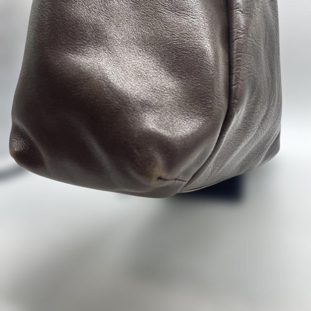 BEAU DESSIN S.A. レザートートバッグ ブラウン系 本革仕様