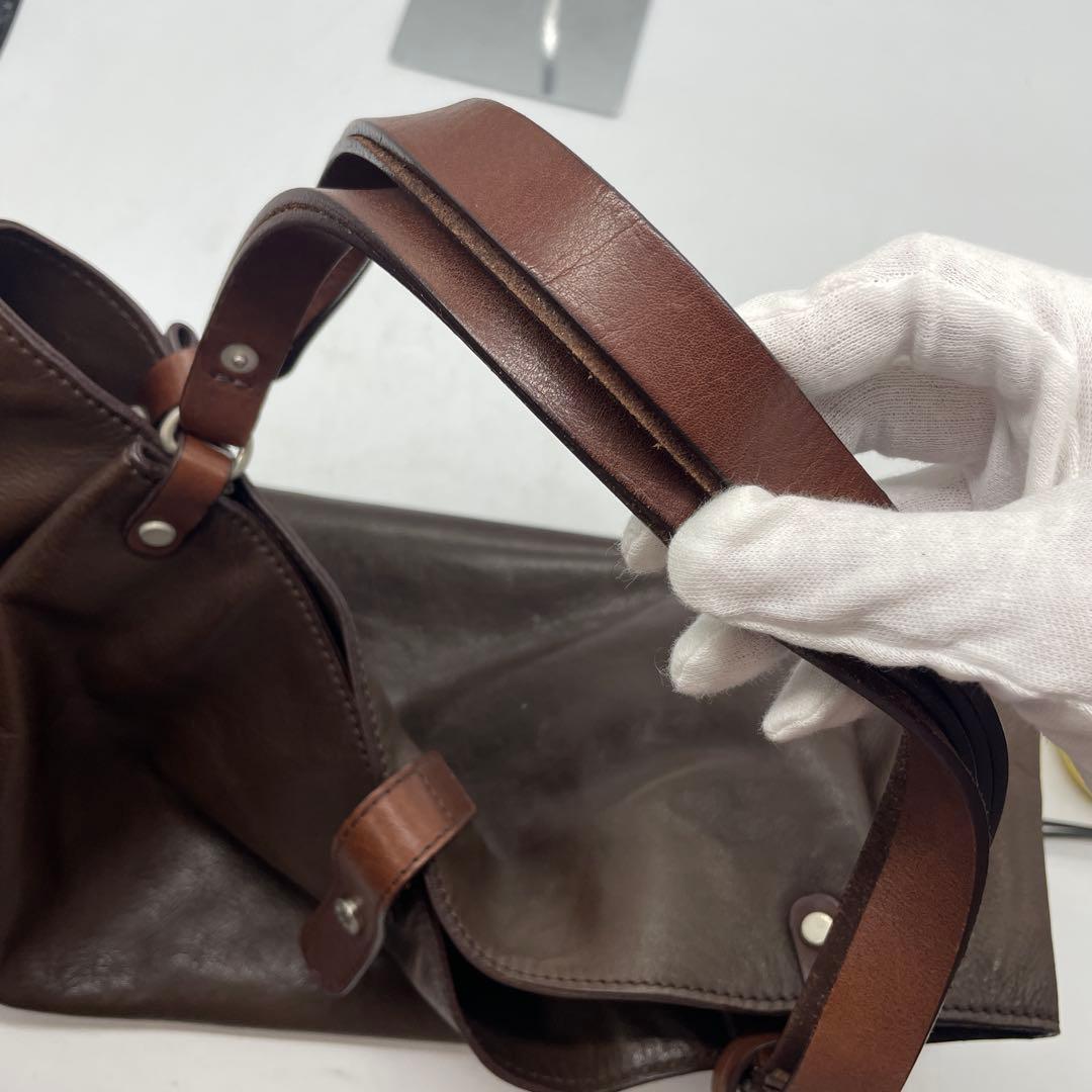 BEAU DESSIN S.A. レザートートバッグ ブラウン系 本革仕様