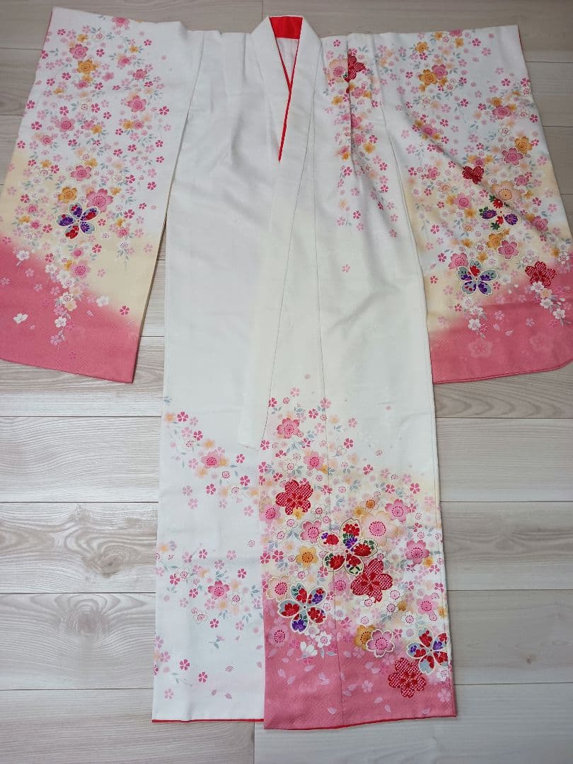 七五三(女の子) 七歳用着物 肌襦袢と肌着のセット