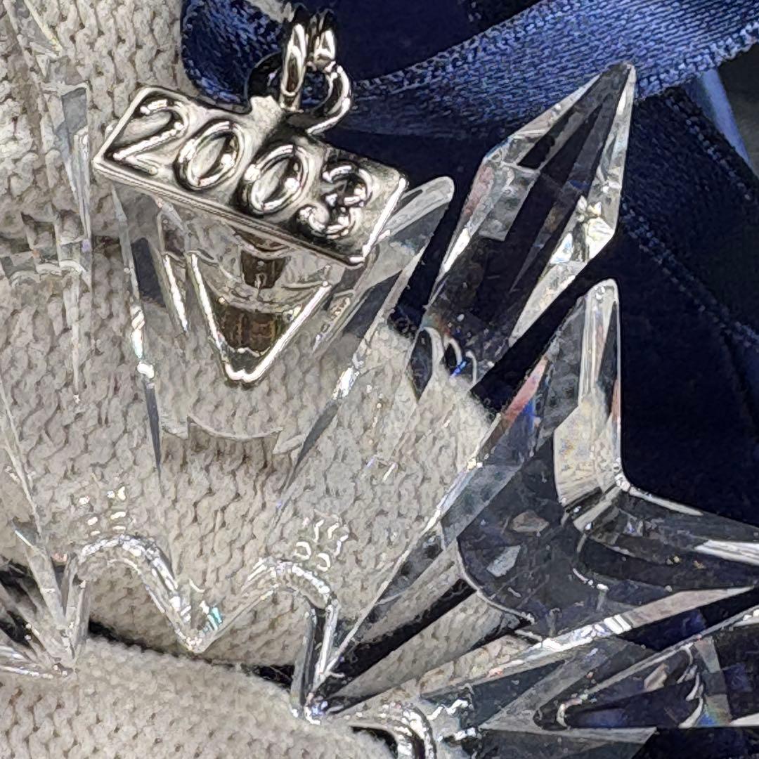 箱付 スワロフスキー クリスタル　オーナメント　雪の結晶　2003　no.175