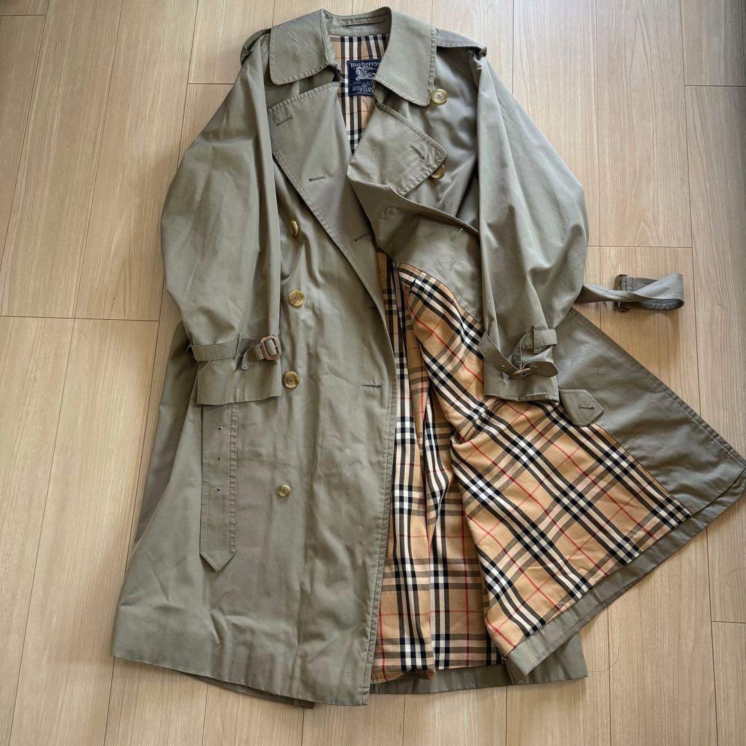 バーバリー　burberry 一枚袖　タマムシ　ラグラン C100 トレンチ