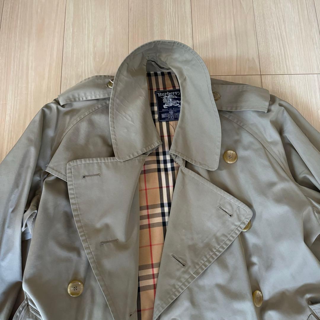 バーバリー　burberry 一枚袖　タマムシ　ラグラン C100 トレンチ