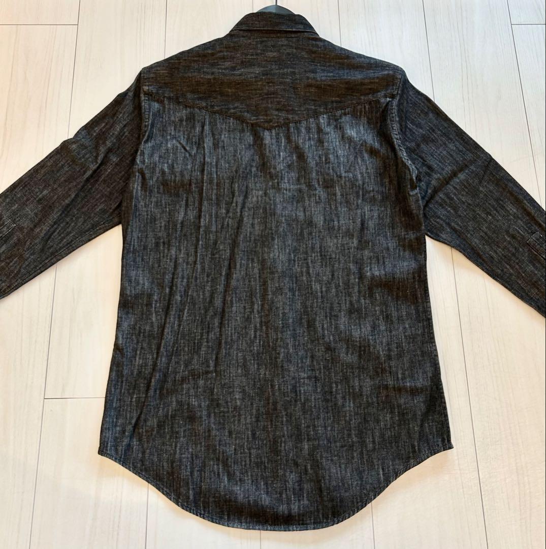 サンローラン シャンブレーウエスタンシャツ