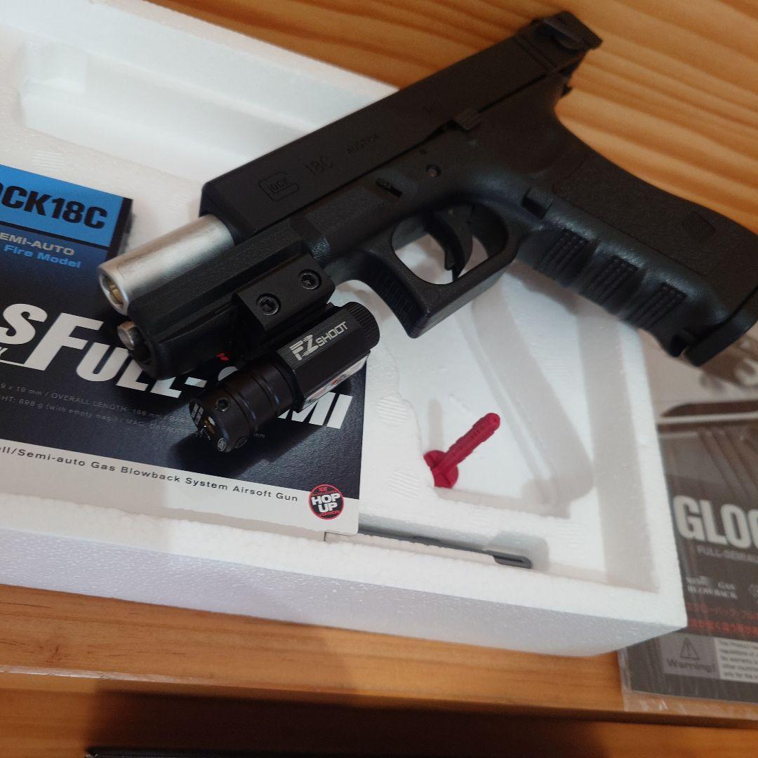 最終値下 東京マルイ メタルバレル カスタム グロック18C ガスブローバック