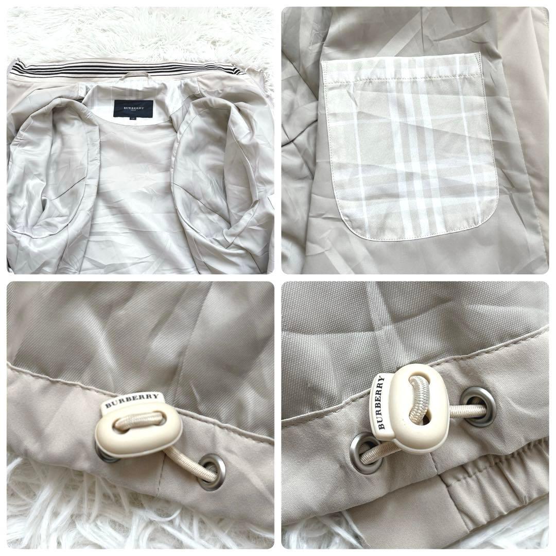 【入手困難】バーバリー ジップジャケット　アイボリー ホース刺繍 ロゴボタン