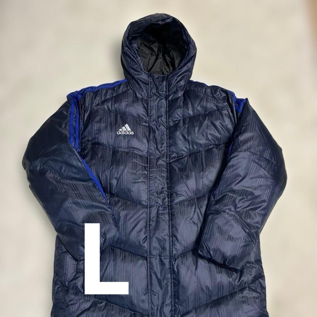 adidas CLIMAPROOF ベンチコート ネイビー