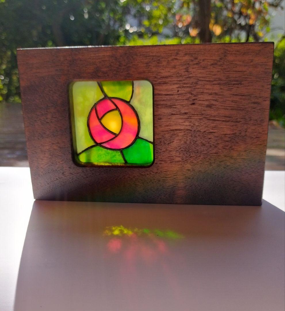 プチステンドグラス　薔薇