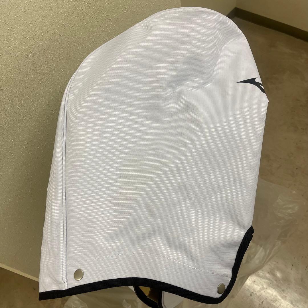 新品Mizuno ゴルフキャディバッグ 9.5型 ホワイト/ブルー