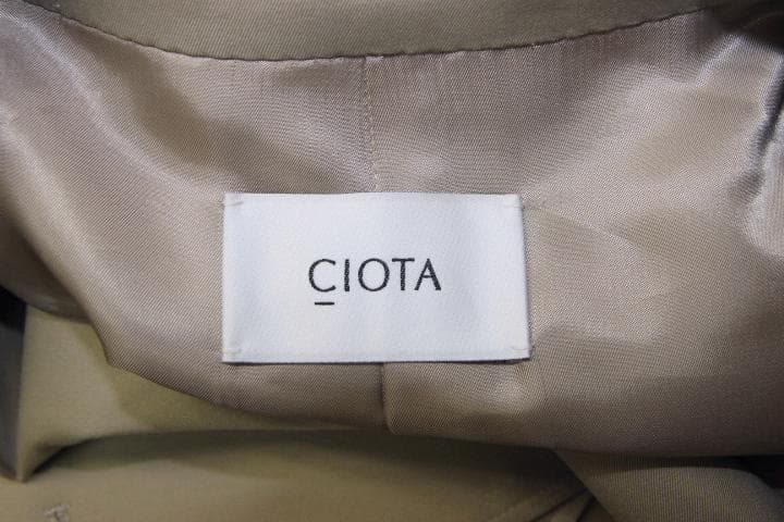 CIOTA シオタ スビンコットン ギャバジン トレンチコート ベージュ
