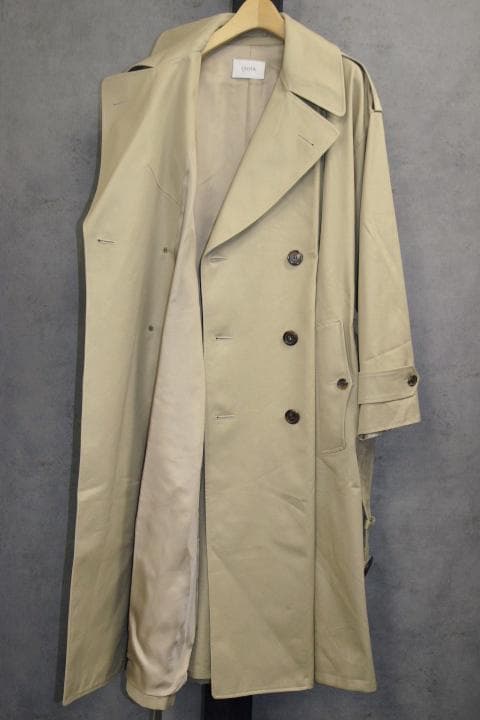 CIOTA シオタ スビンコットン ギャバジン トレンチコート ベージュ