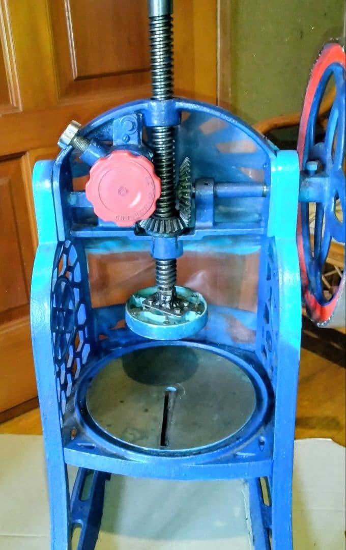 アンティーク昭和レトロ手動大型かき氷機初雪