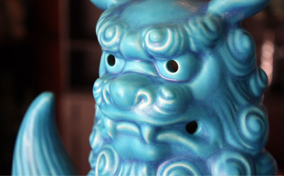 琉球　ブルー　美ら海シーサー