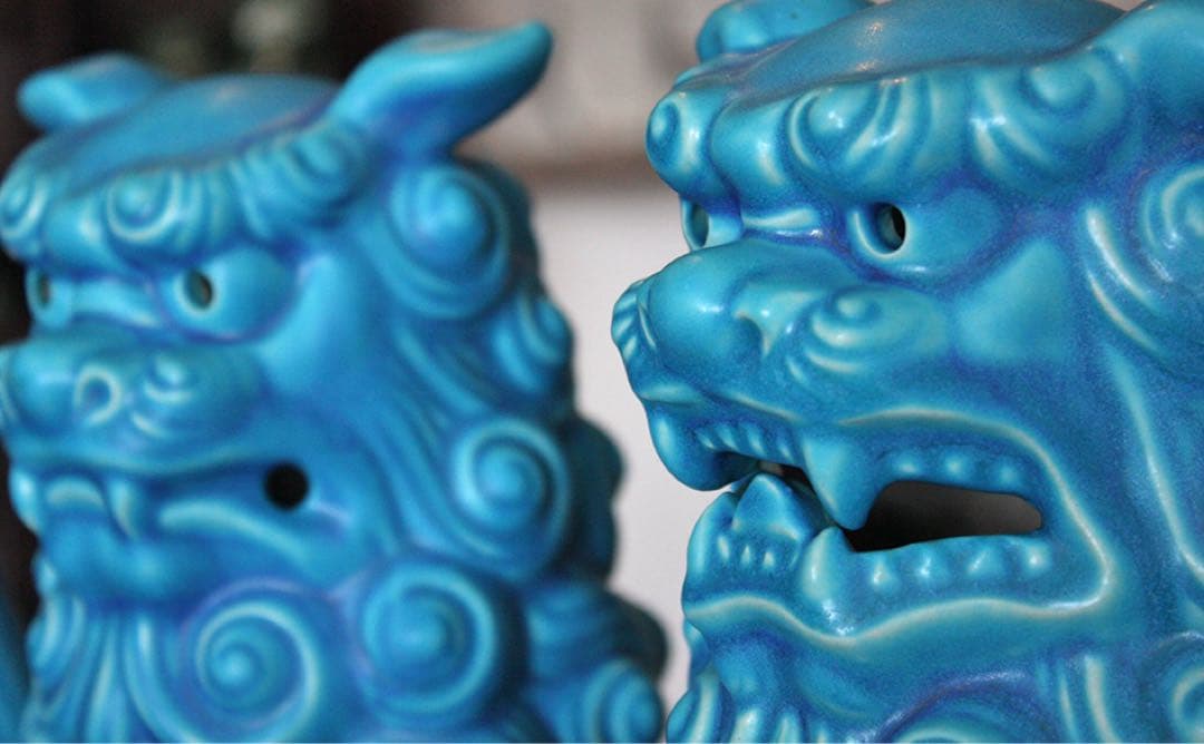 琉球　ブルー　美ら海シーサー