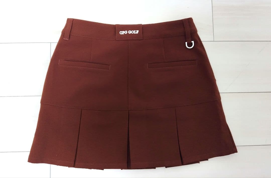 新品未使用 CPG GOLF プリーツ スカート Lサイズ ブラウン