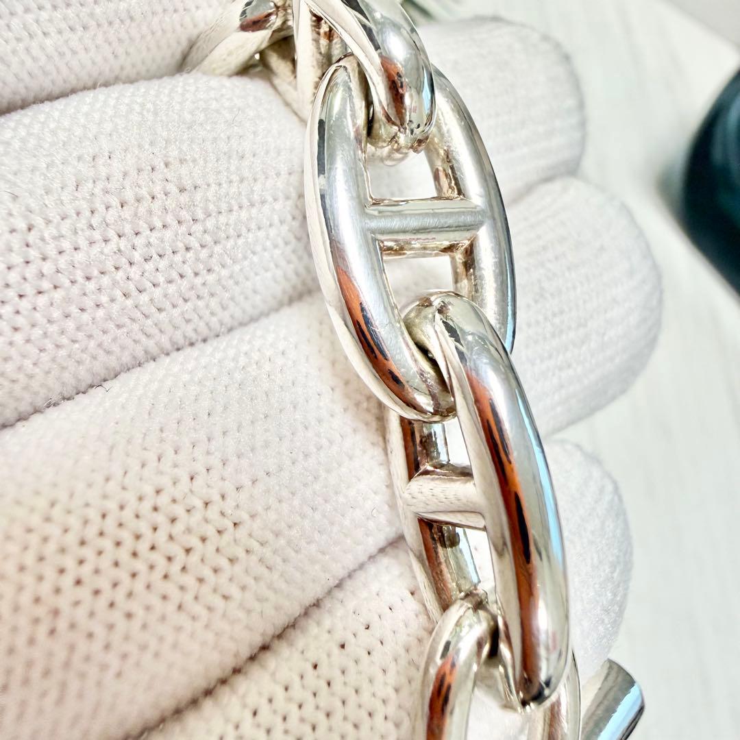 新品仕上済 エルメス シェーヌダンクル GM 12コマ ブレスレット 箱付き